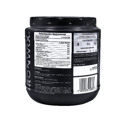 Creatina Monohidratada IRONXWRX Sin Sabor 300 gramos