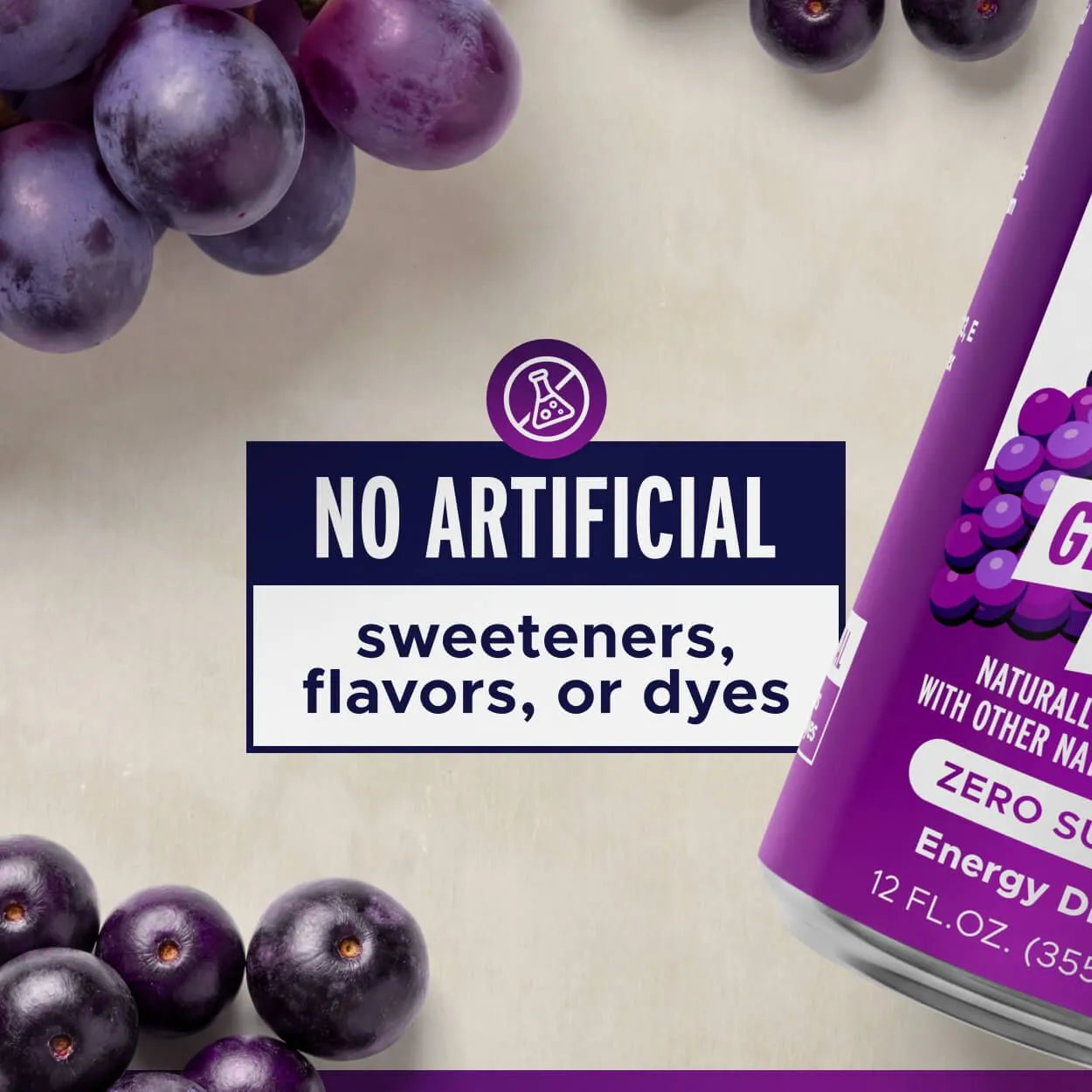 FITAID ENERGY® Sabor Grape Acai - Bebida Energética y Recuperación Deportiva