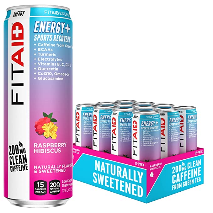 FITAID ENERGY® Sabor Raspberry Hibiscus - Bebida Energética y Recuperación Deportiva