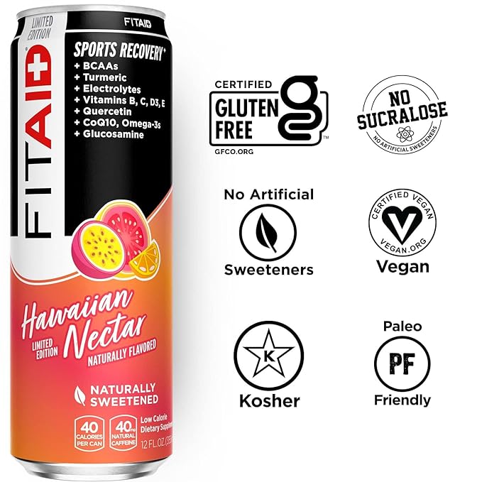FITAID® Sabor Hawaiian Nectar - Bebida de Recuperación Deportiva