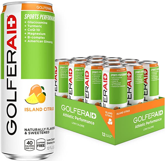 GOLFERAID® Sabor Island Citrus - Bebida para Mejorar tu Juego de Golf