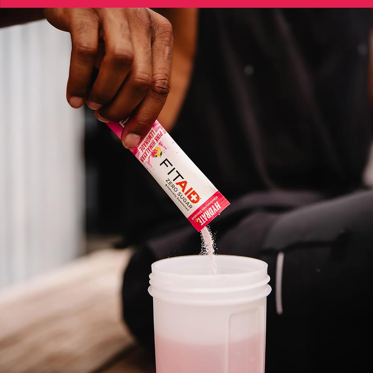 FITAID Hydrate - Mix de Electrolitos Sabor Pink Himalayan Lemonade - Caja de 14 Sobres