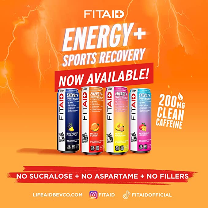 FITAID ENERGY® Sabor Raspberry Hibiscus - Bebida Energética y Recuperación Deportiva