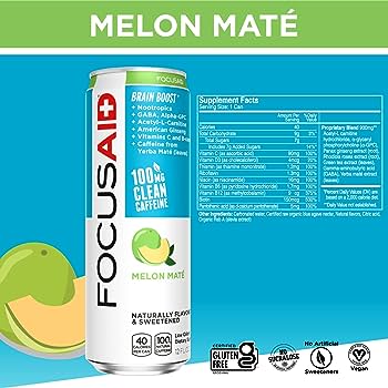 FOCUSAID® Sabor Melon Maté - Bebida para Mejorar la Concentración