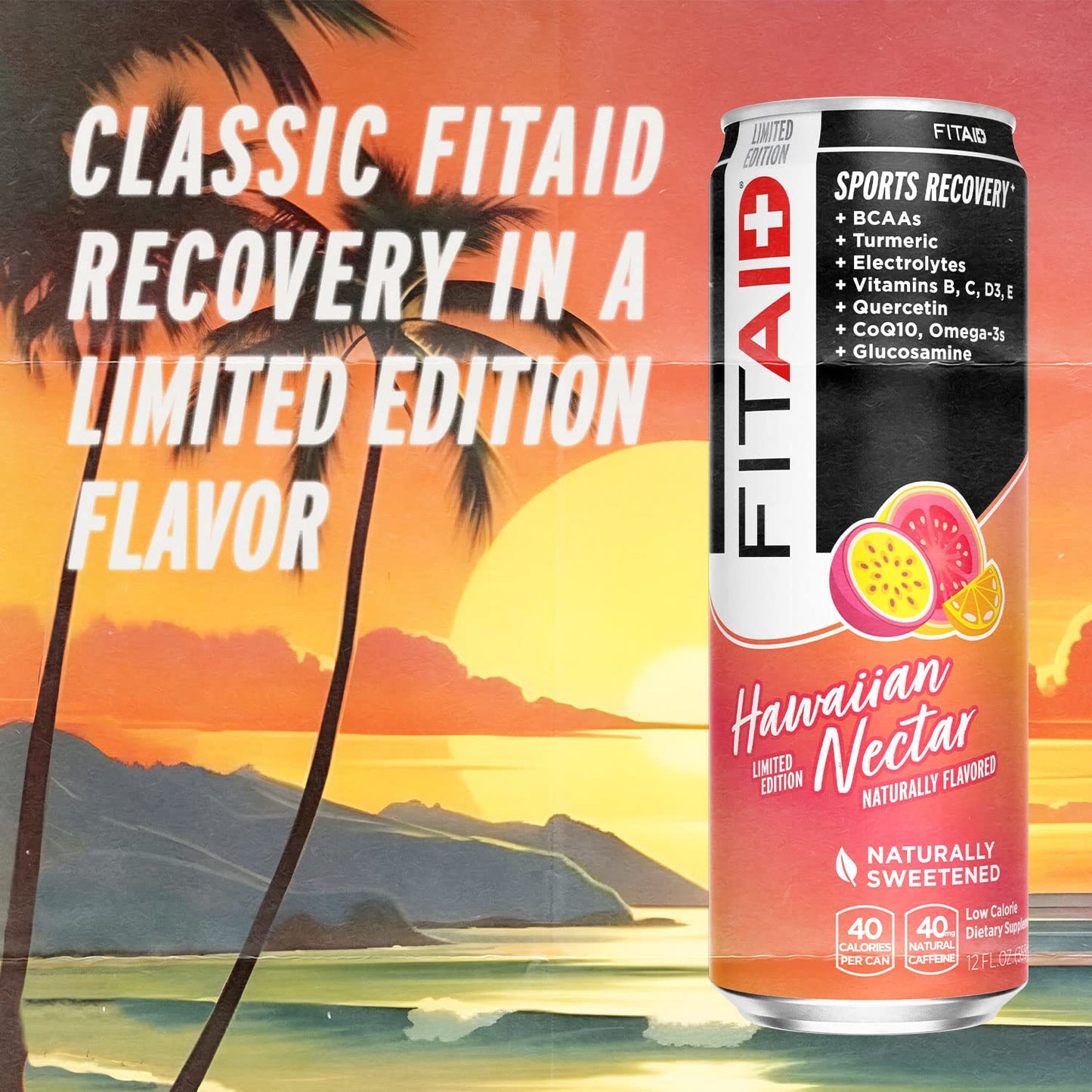 FITAID® Sabor Hawaiian Nectar - Bebida de Recuperación Deportiva