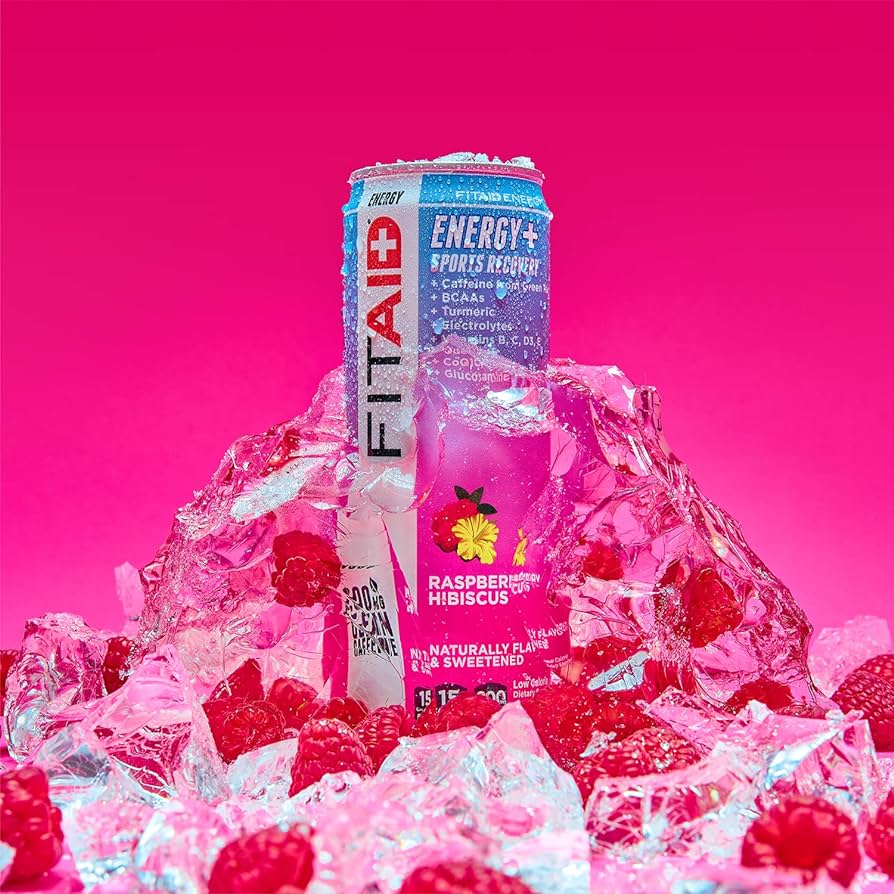 FITAID ENERGY® Sabor Raspberry Hibiscus - Bebida Energética y Recuperación Deportiva
