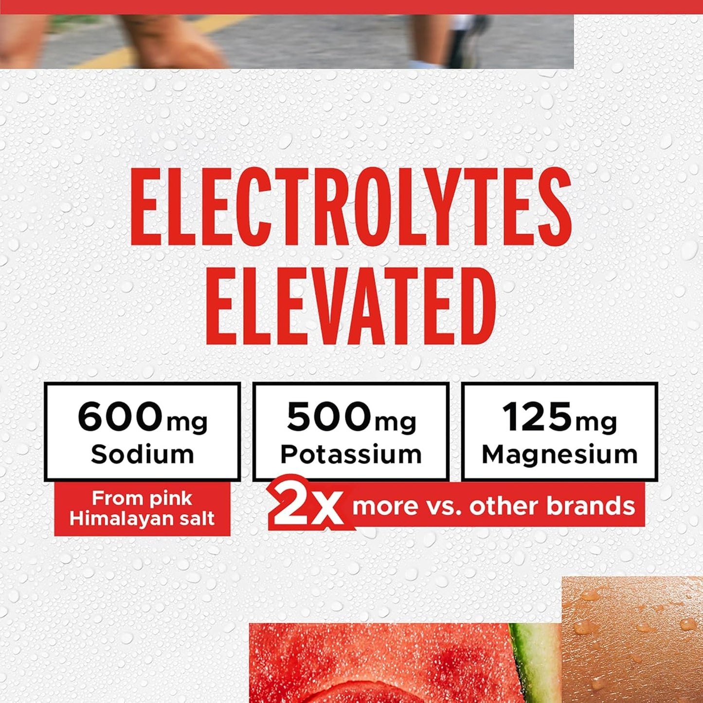 FITAID Hydrate - Mix de Electrolitos Sabor Watermelon Wave - Caja de 14 Sobres