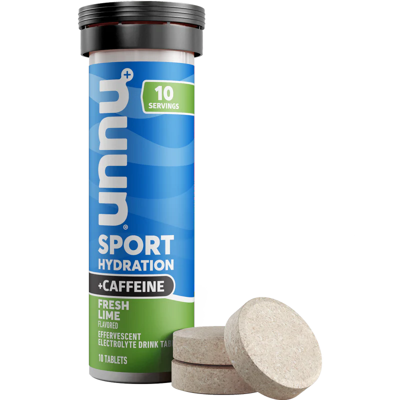 Nuun Sport – Tabletas de Hidratacion con Electrolitos y Cafeina - Sabor Fresh Lime