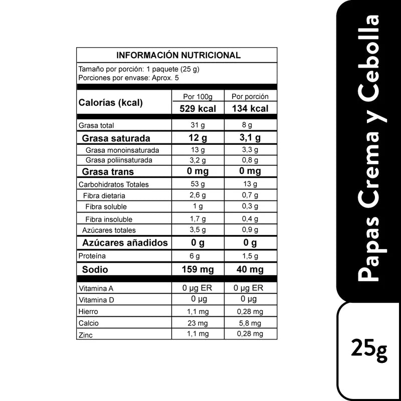 6-Pack Papalinas Monterojo Crema y Cebolla