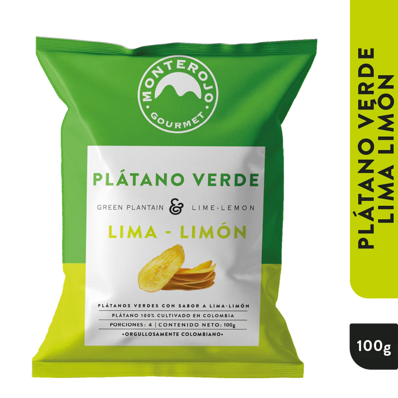 Plátano Verde Lima Limón Monterojo 100 gr