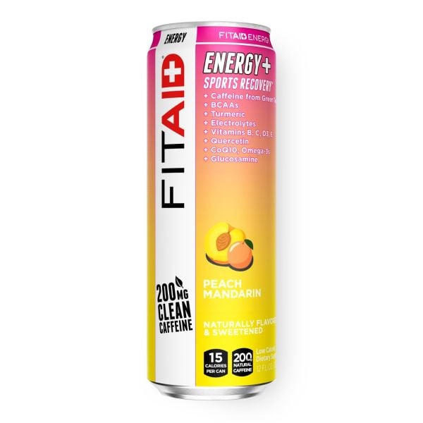 FITAID ENERGY® Sabor Peach Mandarin - Bebida Energética y de Recuperación Deportiva