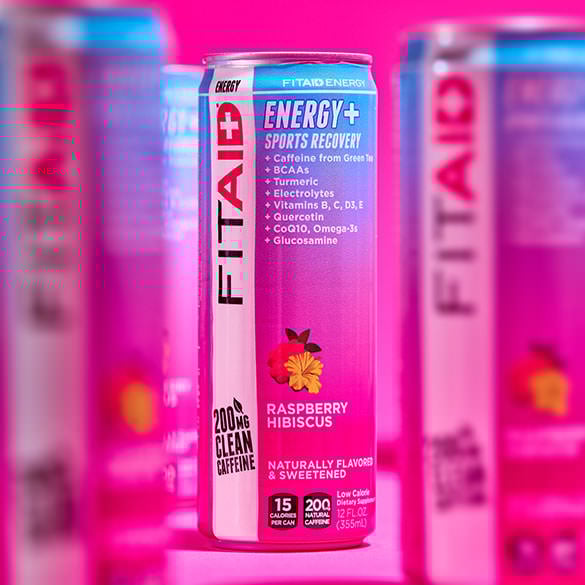 FITAID ENERGY® Sabor Raspberry Hibiscus - Bebida Energética y Recuperación Deportiva