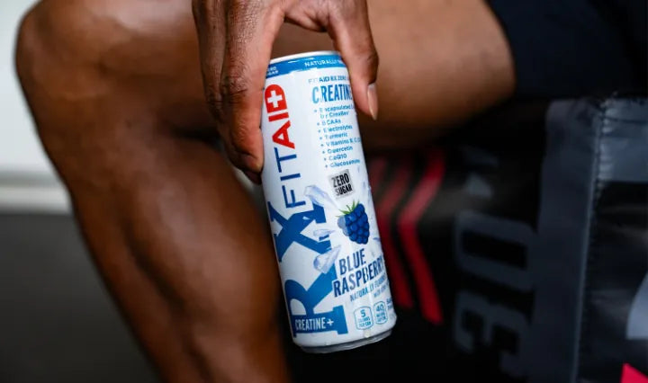 FITAID RX Zero Sugar Blue Raspberry - Creatina Encapsulada, Bebida de Workout Recovery