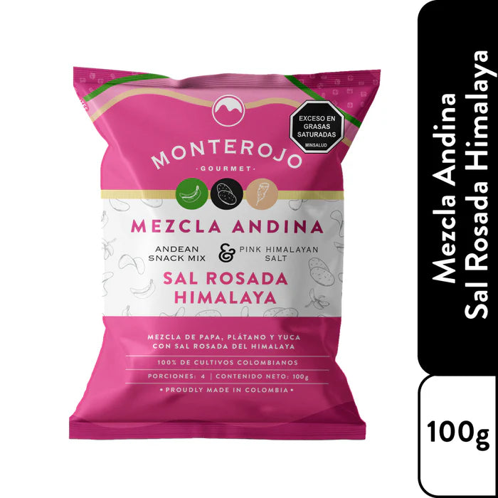 Snack-Mix Monterojo Sal Rosada del Himalaya 100 gr