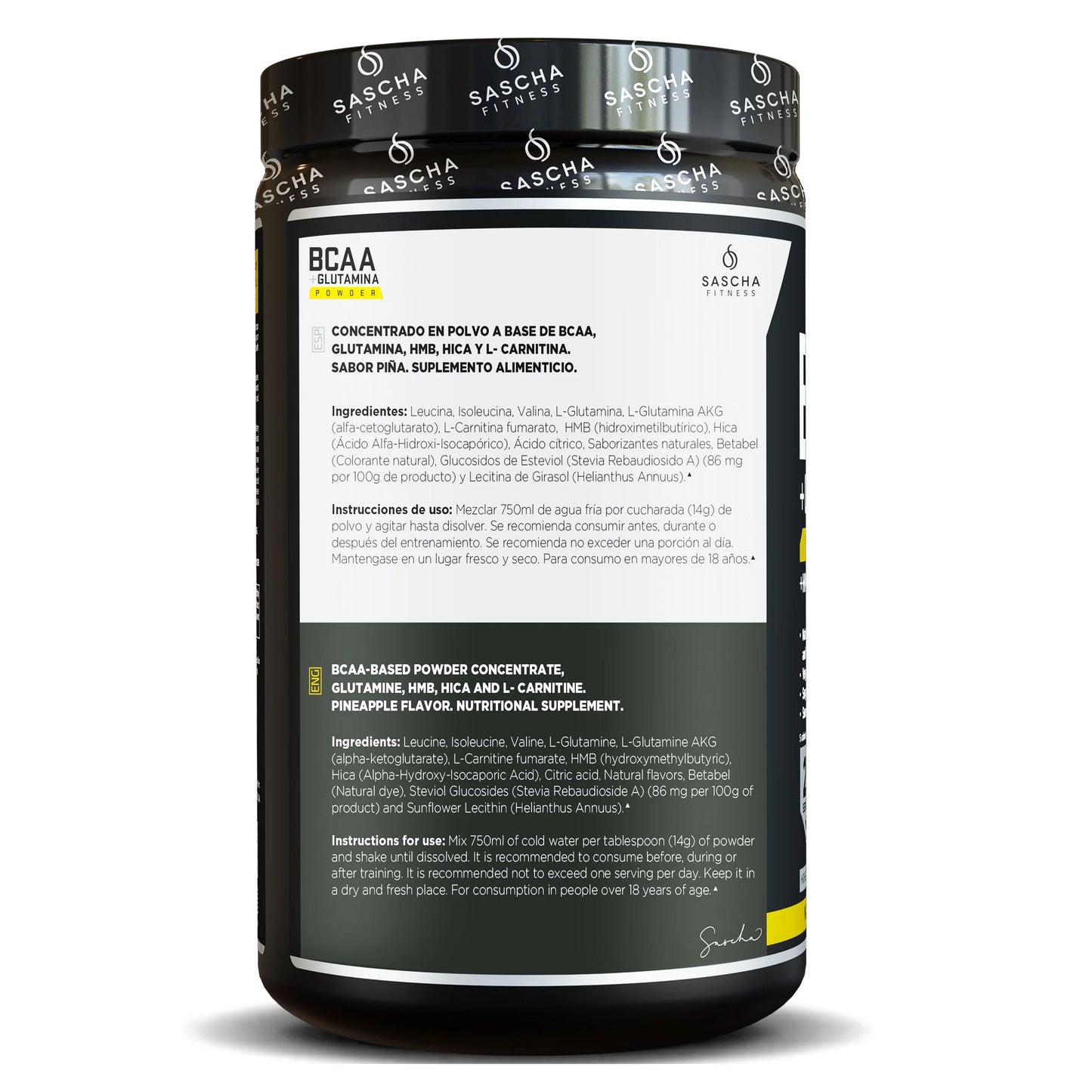 BCAA Glutamina Sabor Piña