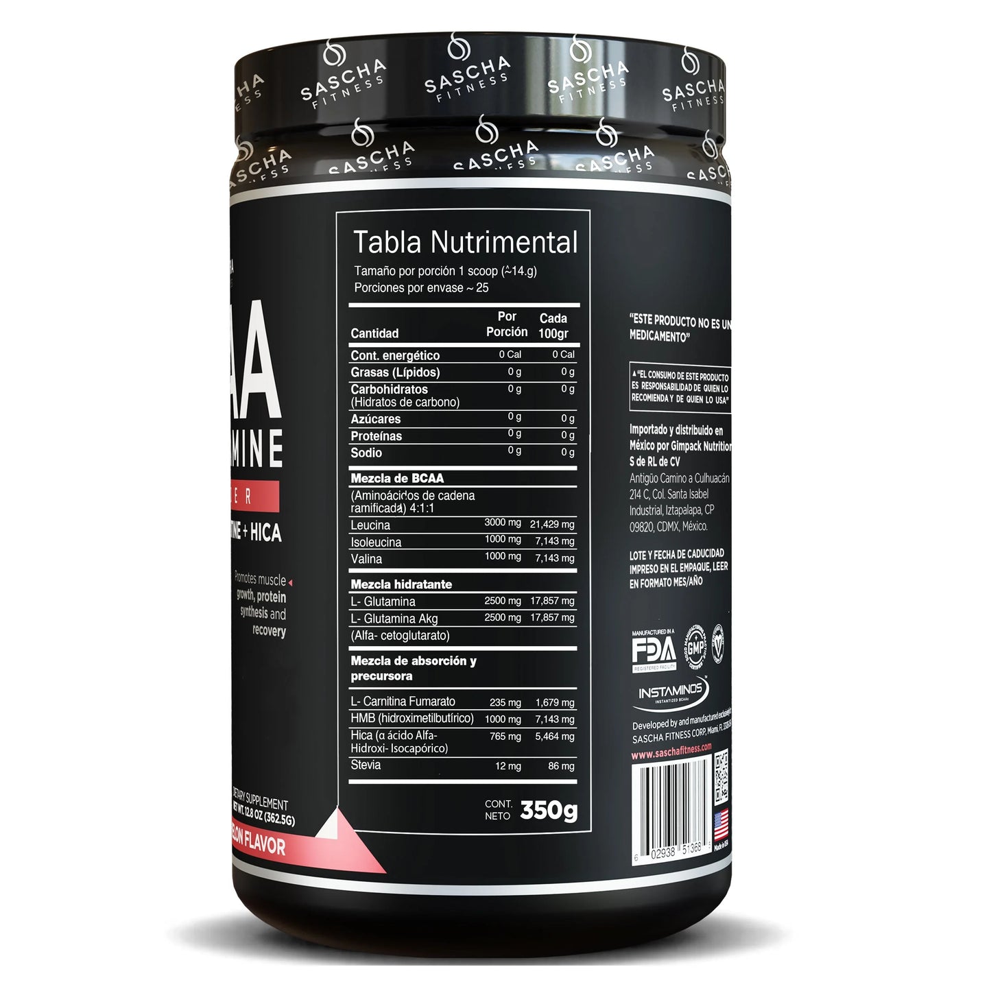 BCAA Glutamina Sabor Sandia