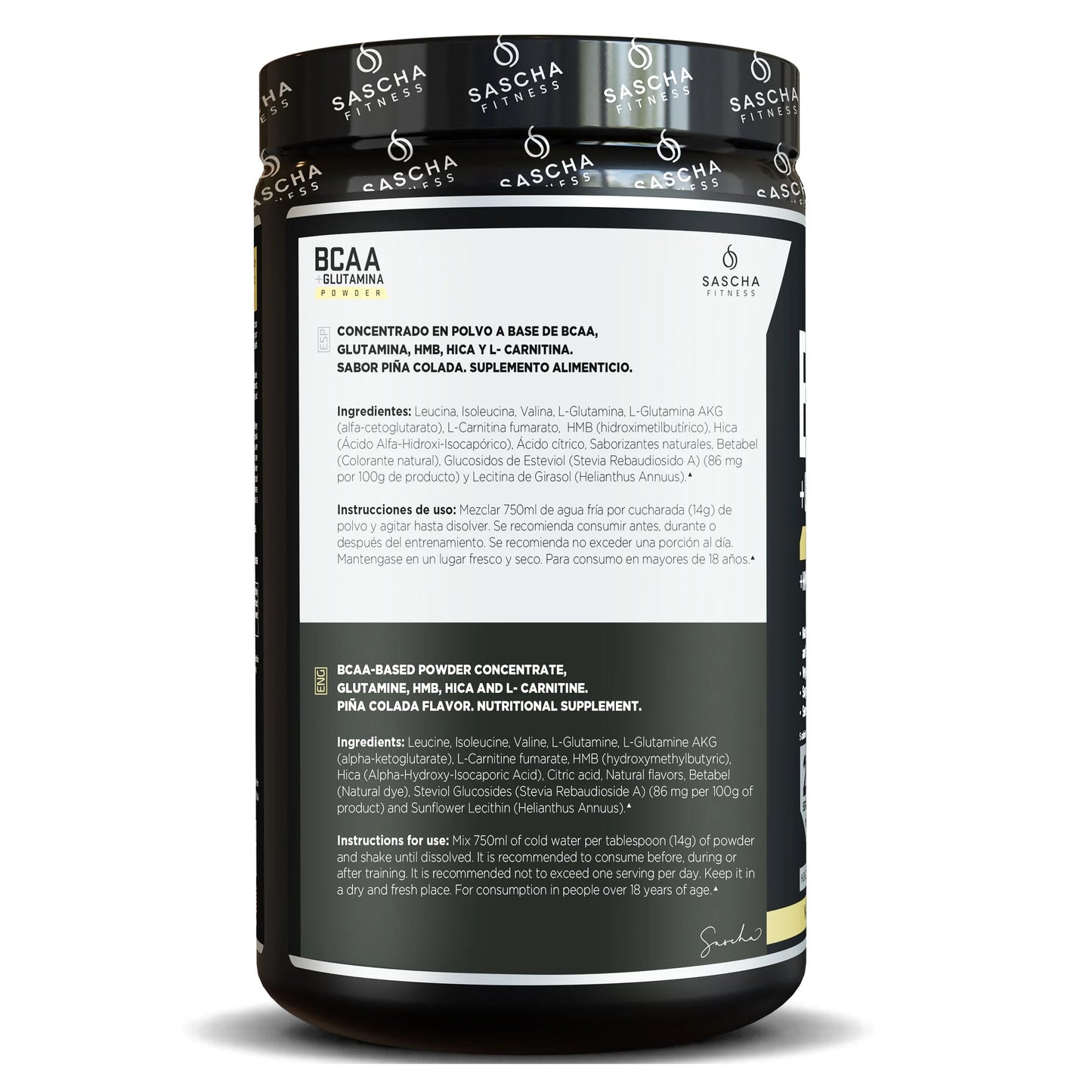 BCAA Glutamina Sabor Piña Colada