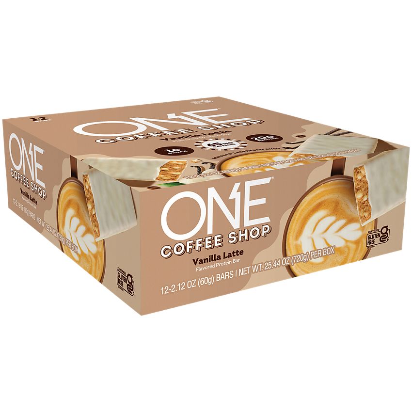 ONE COFFEE SHOP Vanilla Latte - Barra de Proteina