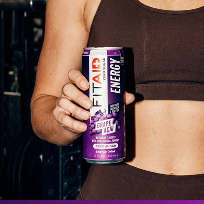 FITAID ENERGY® Sabor Grape Acai - Bebida Energética y Recuperación Deportiva