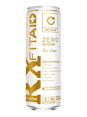 FITAID RX ZERO® Sabor Sour Grape - Bebida de Recuperación con Creatina y Sin Azúcar