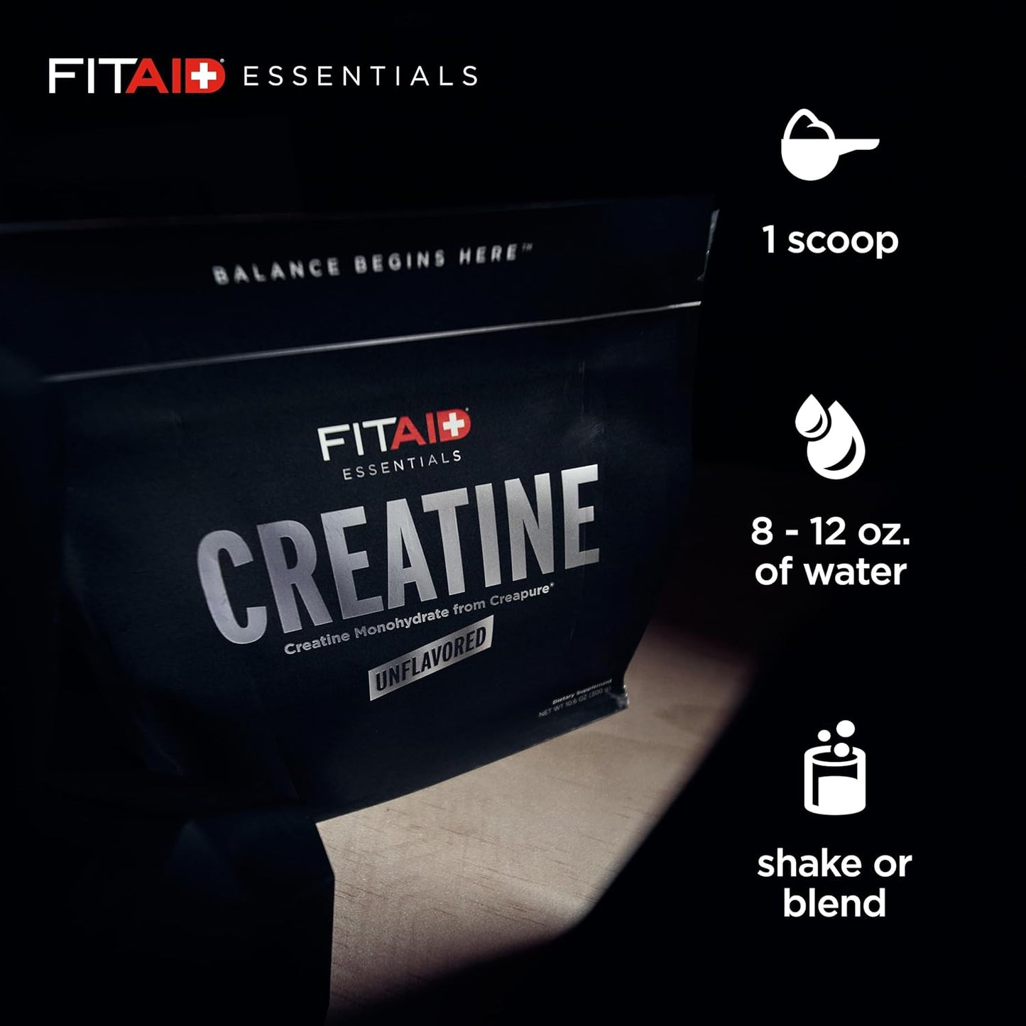 FITAID Creatina en Polvo - Sin Sabor