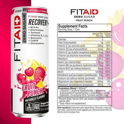 FITAID ZERO® Sabor Fruit Punch - Bebida de Recuperación Deportiva