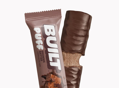 Barra de Proteina y Colageno - Sabor Brownie Batter - Marca BUILT