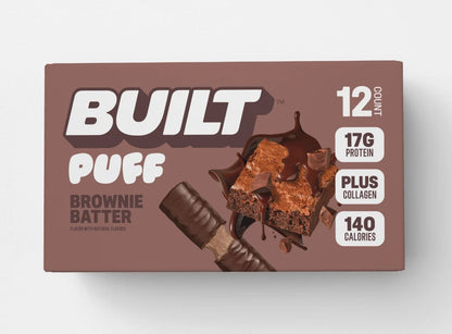 Barra de Proteina y Colageno - Sabor Brownie Batter - Marca BUILT