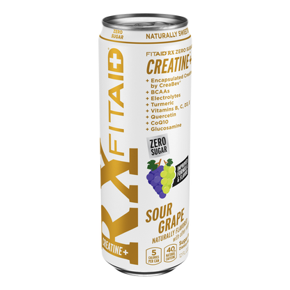 FITAID RX ZERO® Sabor Sour Grape - Bebida de Recuperación con Creatina y Sin Azúcar