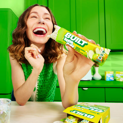 Barra de Proteina y Colageno - Sabor Green Apple Crush - Marca BUILT