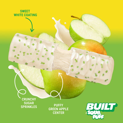 Barra de Proteina y Colageno - Sabor Green Apple Crush - Marca BUILT