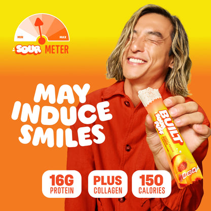 Barra de Proteina y Colageno - Sabor Sweet Peach Sour Punch - Marca BUILT