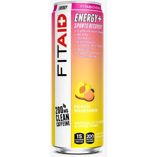 FITAID ENERGY® Sabor Peach Mandarin - Bebida Energética y de Recuperación Deportiva