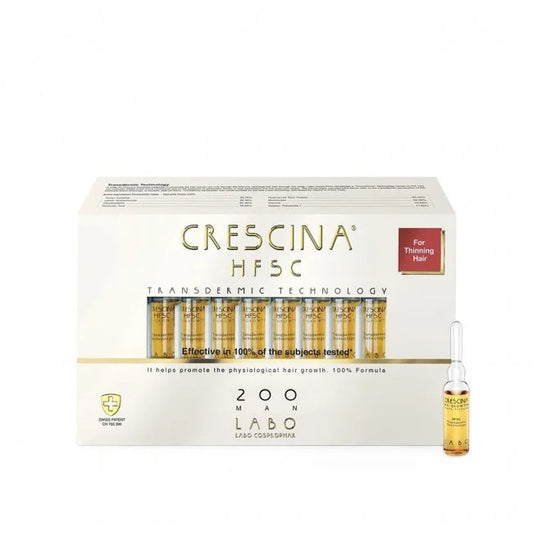 Crescina HFSC Transdermic 200 Man - Ampollas 3.5ml x 20 unidades