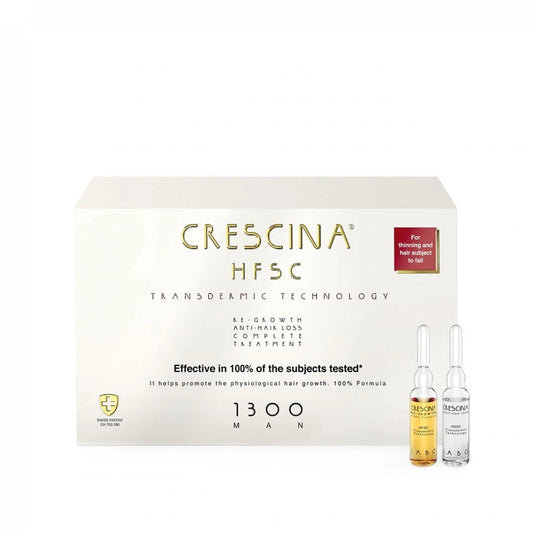 Crescina HFSC Transdermic 1300 Man - Ampollas de 3.5ml x 10+10 Tratamiento