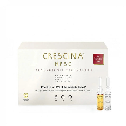 Crescina HFSC Transdermic 500 Man - Ampollas 3.5ml x 10+10 Tratamiento