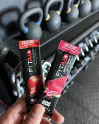 FITAID Essentials Creatine Monohydrate - 14 Sobres Individuales con Creapure - Sabor Fuji Apple