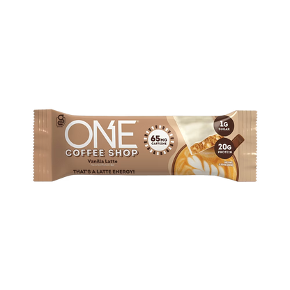 ONE COFFEE SHOP Vanilla Latte - Barra de Proteina