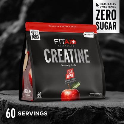 FITAID Creatina en Polvo - Sabor Manzana Fuji