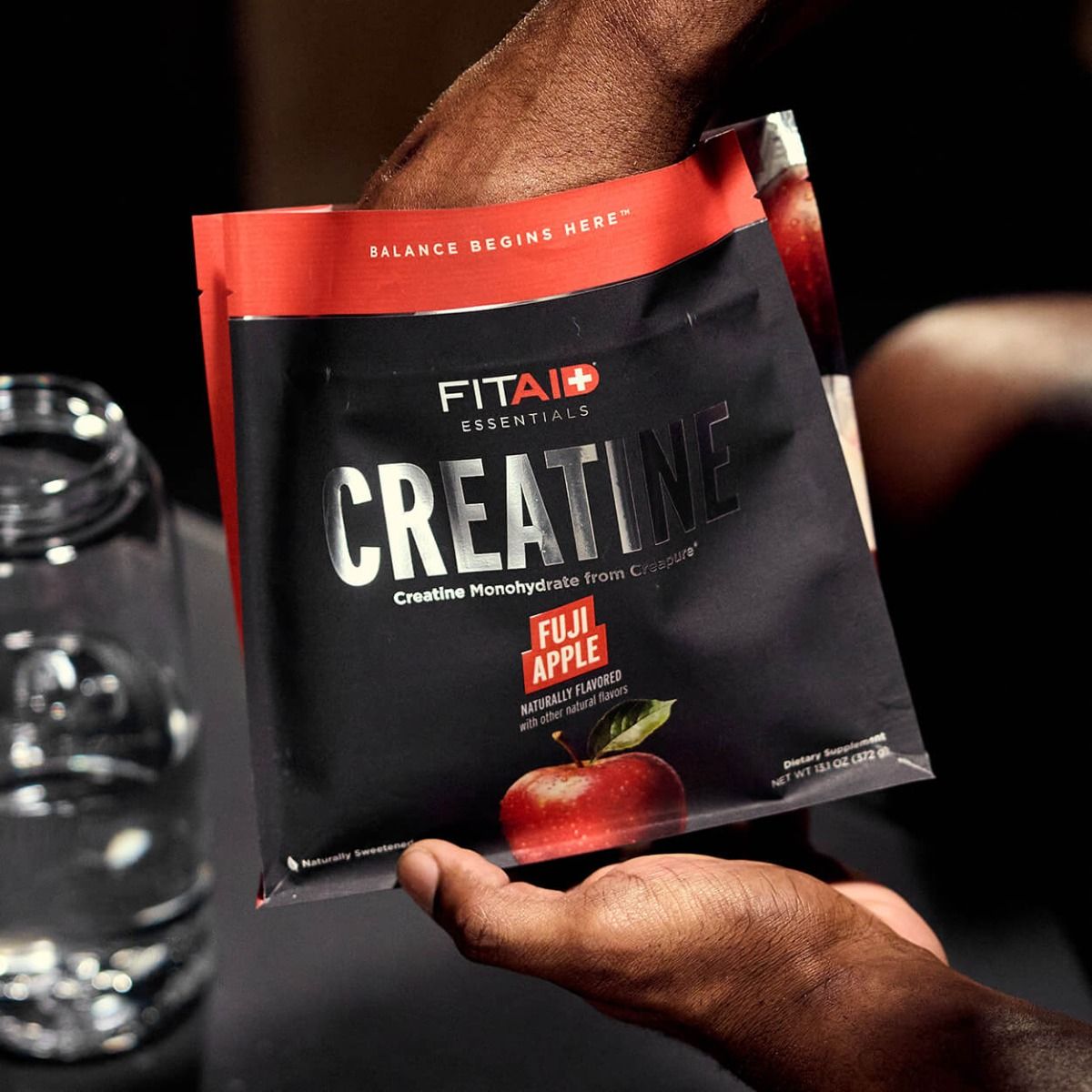 FITAID Creatina en Polvo - Sabor Manzana Fuji