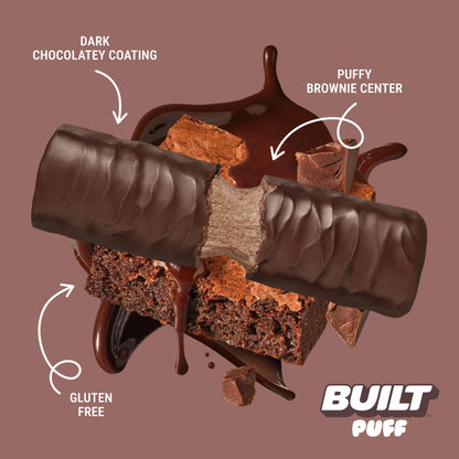 Barra de Proteina y Colageno - Sabor Brownie Batter - Marca BUILT