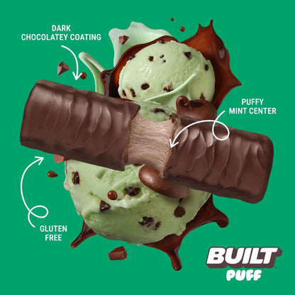 Barra de Proteina y Colageno - Sabor Mint Chip - Marca BUILT
