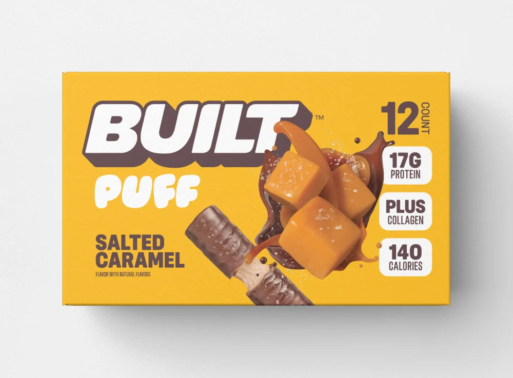 Barra de Proteina y Colageno - Sabor Salted Caramel - Marca BUILT